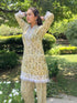 Sahiba bali in Samma Chikankari Co-ord set in Cotton for Women- Cream